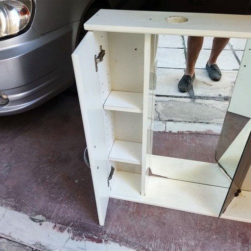 Bathroom cabinet with mirror used 75x16x76 height