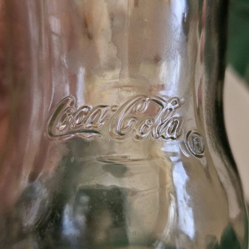 Γυάλινο μπουκάλι Coca Cola Zero 1 λίτρου σαν καινούργιο, σπάνιο