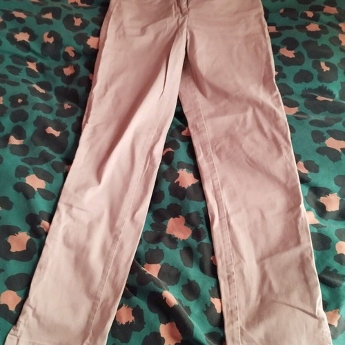 Activewear straight-leg pants 100% cotton, like new, beige