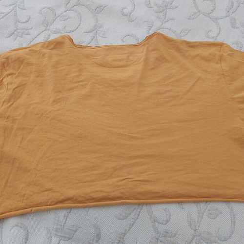 Zara short-sleeve t-shirt used, yellow, size XL
