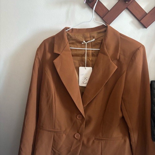 Blazer brown new women's jacket