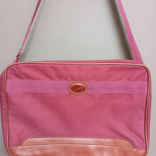 Oriflame vintage crossbody bag, burgundy