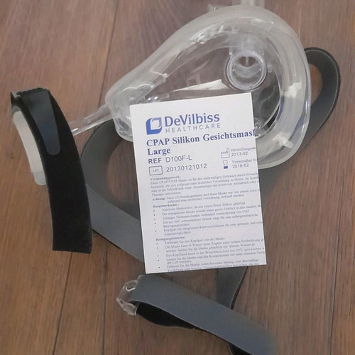 DeVilbiss sleep apnea device used with unused mask