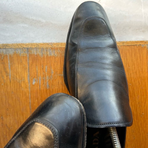 Prada men's shoes used, size 44.5, authentic with box