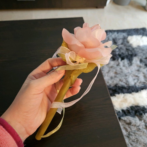 Easter rose candle new