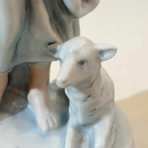 Pair of prewar Royal Dux porcelain figurines used
