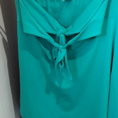 Φόρεμα Asos πράσινο μέτριο μήκος σαν καινούργιο, εξώπλατο με δέσιμο στο λαιμό, XL XXL