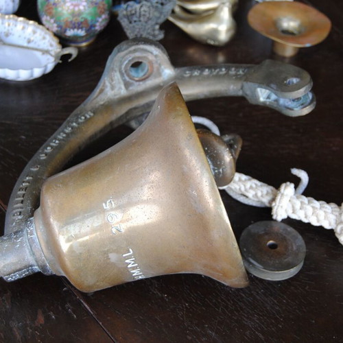 Bell from English German submarine hunter used, 1916-17