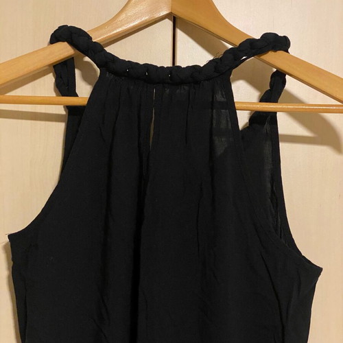 Zara black maxi cotton dress like new, ancient Greek style