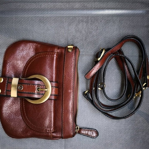 Leather Crossbody Bag Brown New