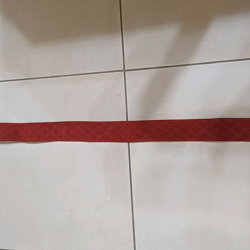 Benetton velvet belt like new, leather inside, red