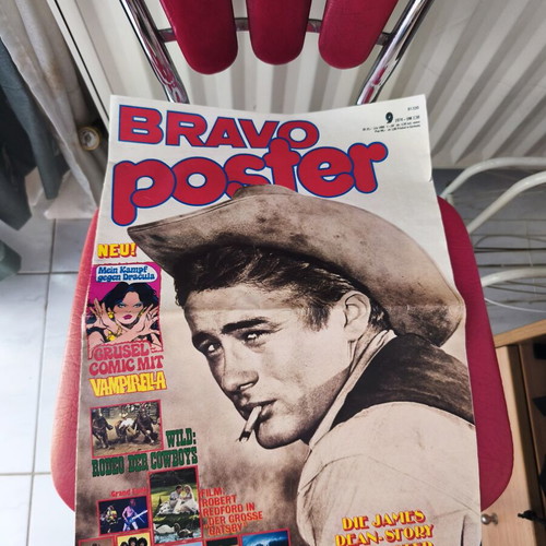 Bravo Poster James Dean vintage 1974 like new