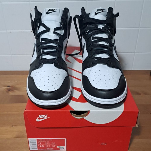 Nike Dunk High Retro Panda sneakers size 45 new unworn men's