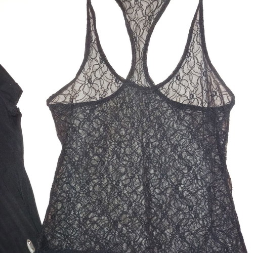 Ysatis evening tops like new, 2 pieces, size L, black and gray