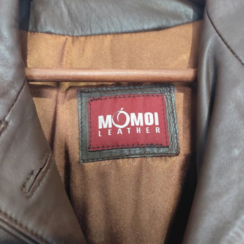 Momoi Leather leather jacket like new, black, size L