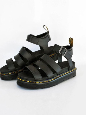 Dr. Martens Black Platform Sandals like new No 39
