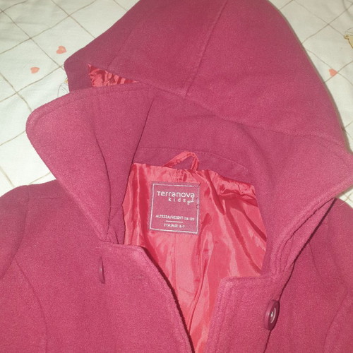 Terranova coat for girl 6-7 years used, bordeaux