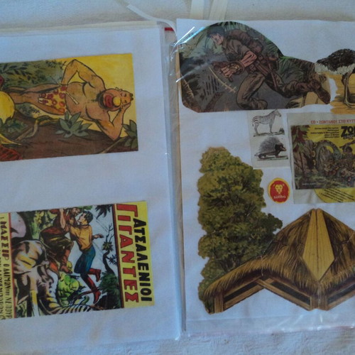 Tarzan collection of about 100 used illustrated clippings and stories