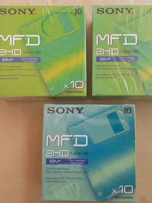 Sony MFD 2HD 1.44 MB Micro Floppy Disk запечатани опаковки