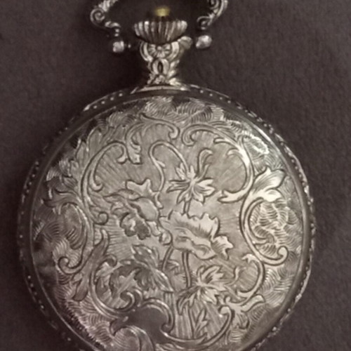 Geneva vintage mechanical pocket watch used, railroad style, Swiss Movt