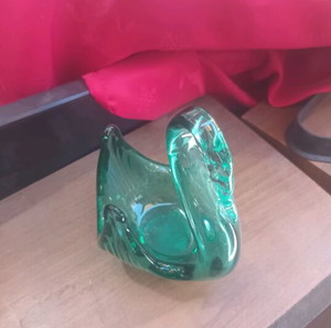 Centro de mesa de cristal de Murano Cigno Bon Bon