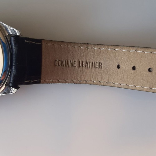 Rotary wristwatch men ultra slim new, leather strap