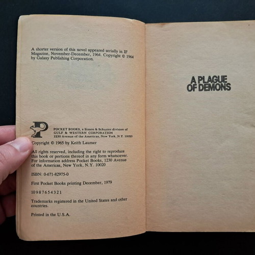 A Plague of Demons Paperback used by Keith Laumer
