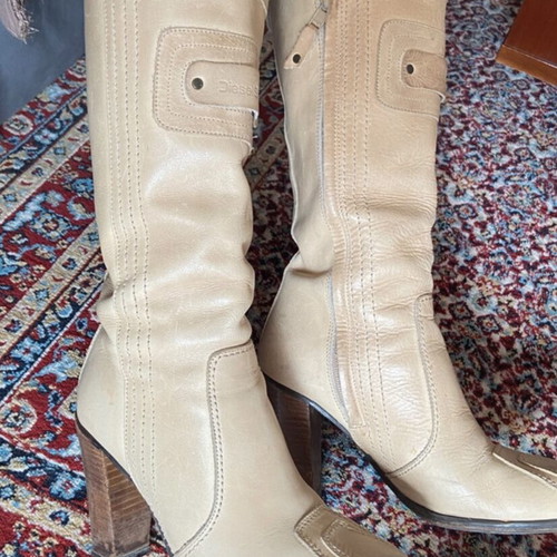 Diesel vintage boots like new, beige, size 38