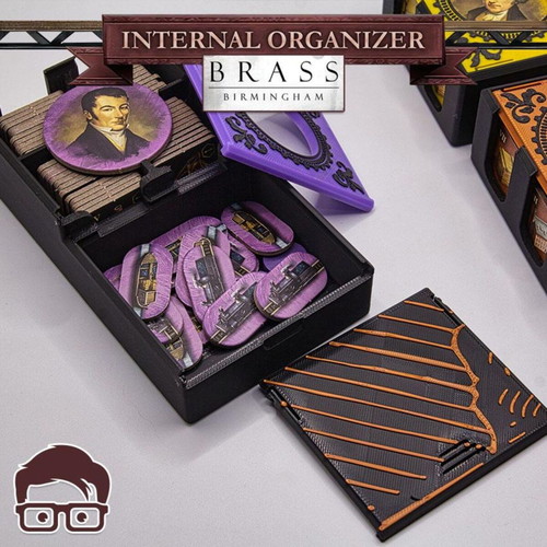 Brass Birmingham Board Game Organizer new, 3D printed insert