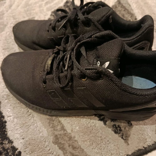 Adidas Torsion ZX Flux athletic shoes like new, size 38.5, black, unisex