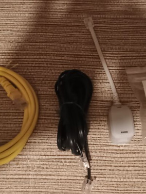 Mini telephony set like new with network cable and ADSL filters