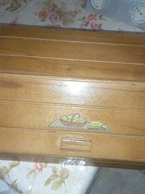 Wooden bread box like new