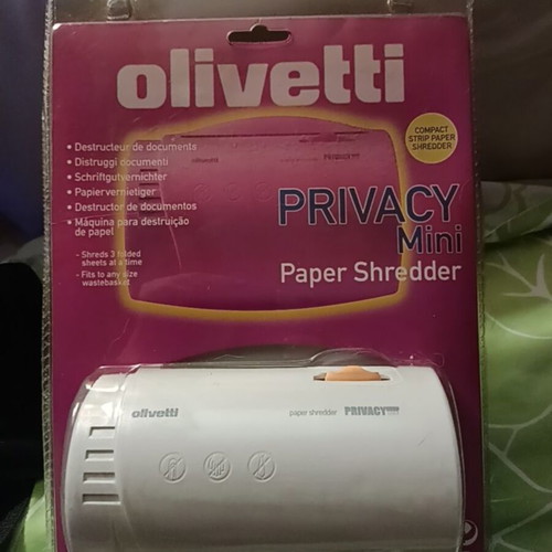 Olivetti paper shredder new