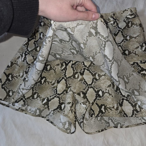 Zara Basic Snakeskin Print Skort S Like New