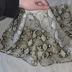 Zara Basic Snakeskin Print Skort S Like New