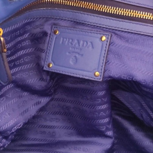 Prada Iris Vernice Weave Patent Leather Shoulder Tote, purple