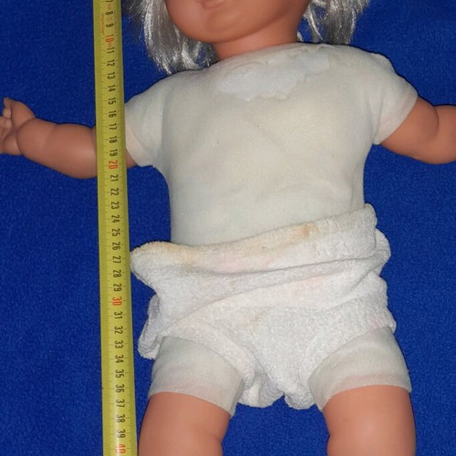 Badea doll used, 50 cm, Italian vintage without clothes