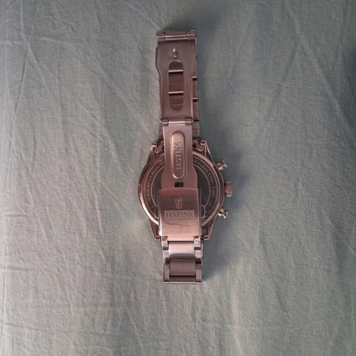 Festina men's wristwatch, grey, with box and warranty