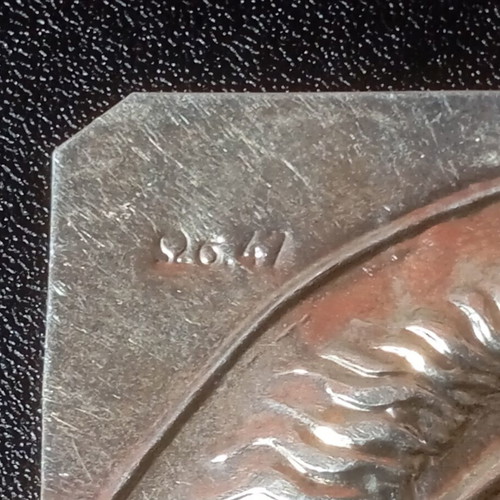 Silver votive with eye depiction used