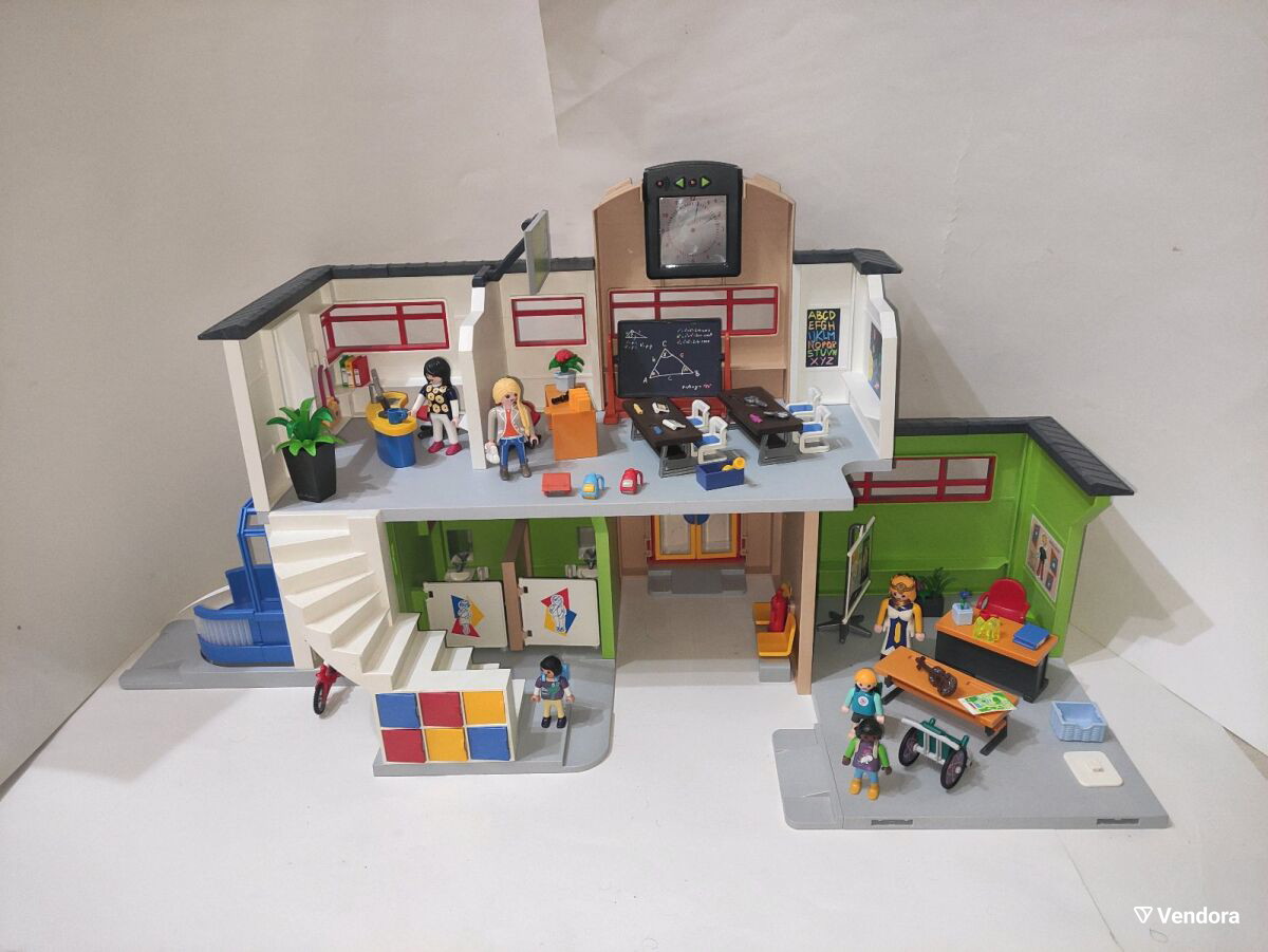 PLAYMOBIL 9453, GRAND mur vert, école aménagée EUR 2,90 - PicClick FR