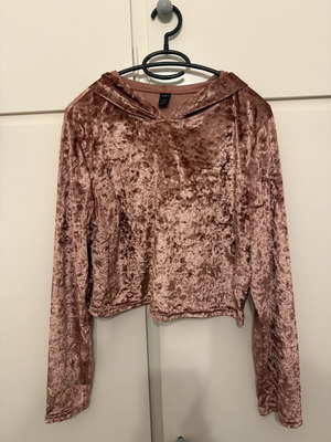 Shein velour pink sweatshirt, size L