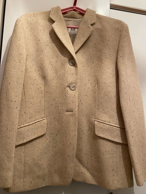 Women's beige jacket used, size 44