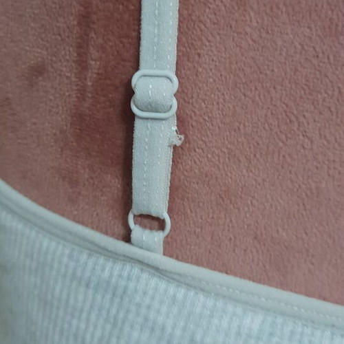 Γυναικείο γκρι cropped τοπάκι Primark Cares μέγεθος M