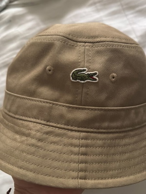Lacoste hat like new, beige, medium size