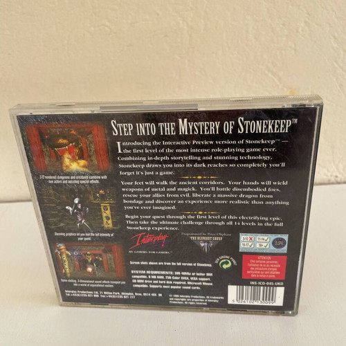 Stonekeep PC game like new