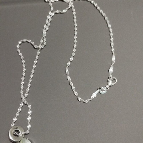 Silver pendant heart locket with angel wings and 60 cm chain new