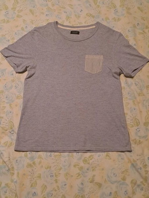 Zara T-Shirt gray-turquoise like new, size M
