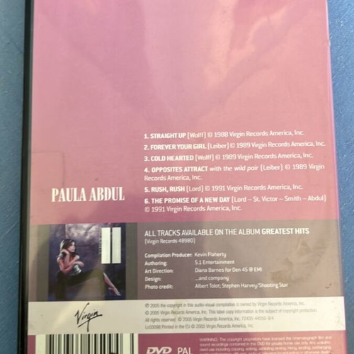 Paula Abdul Video Hits DVD like new