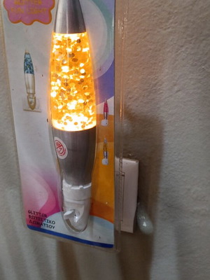 Retro Vintage Glitter Lava Lamp Night Light New
