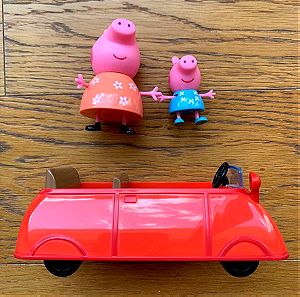 Hasbro σετ παιχνιδιού Peppa Pig - Peppa´s Family Red Car